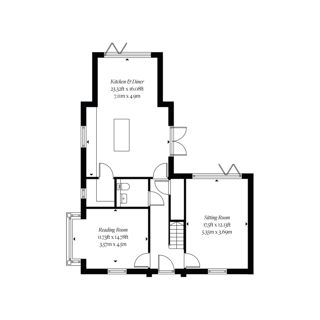 Hanningfield Park Properties - The Pochard - Floor Plan - Ground Floor