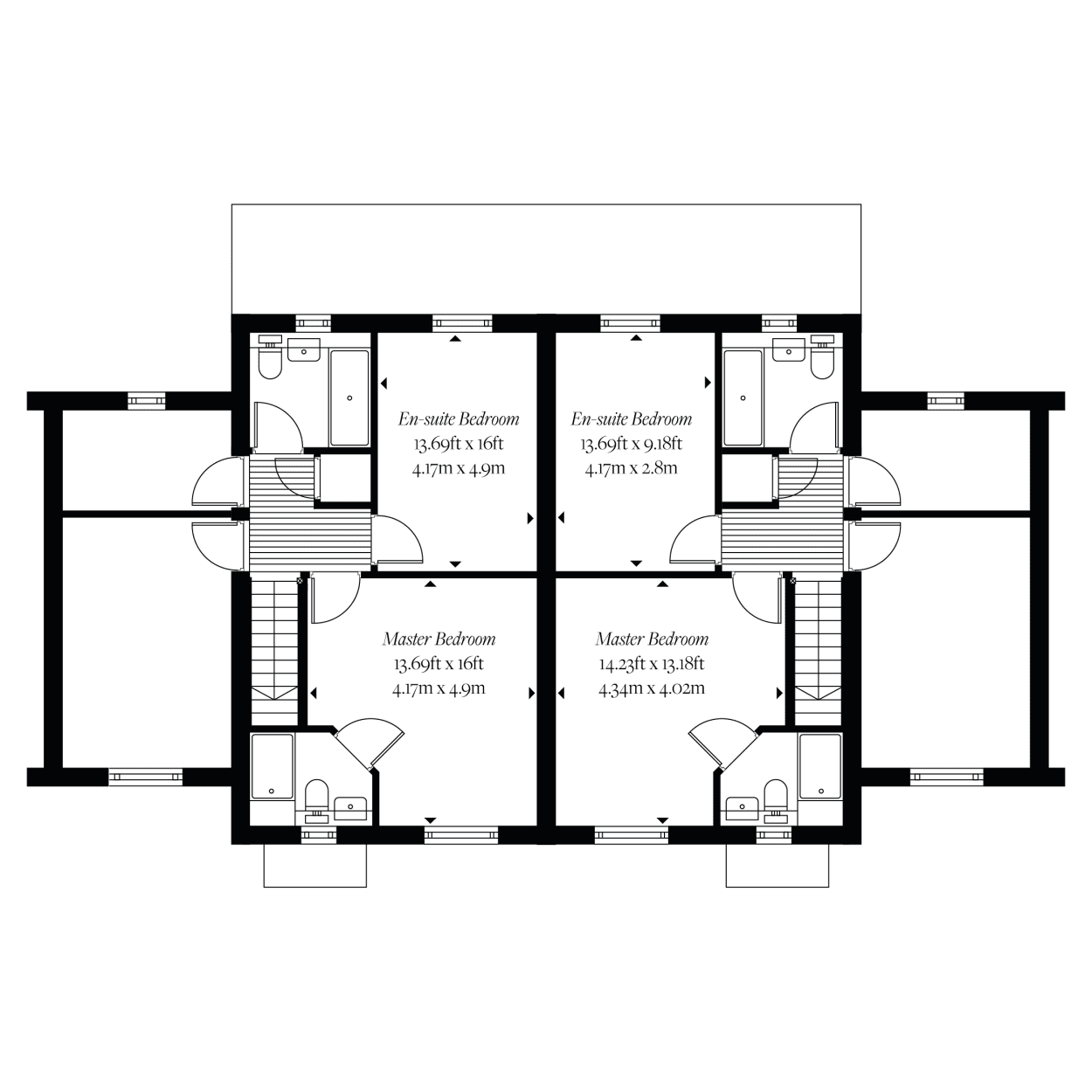 Hanningfield Park Properties - The Mallard - Floor Plan - First Floor